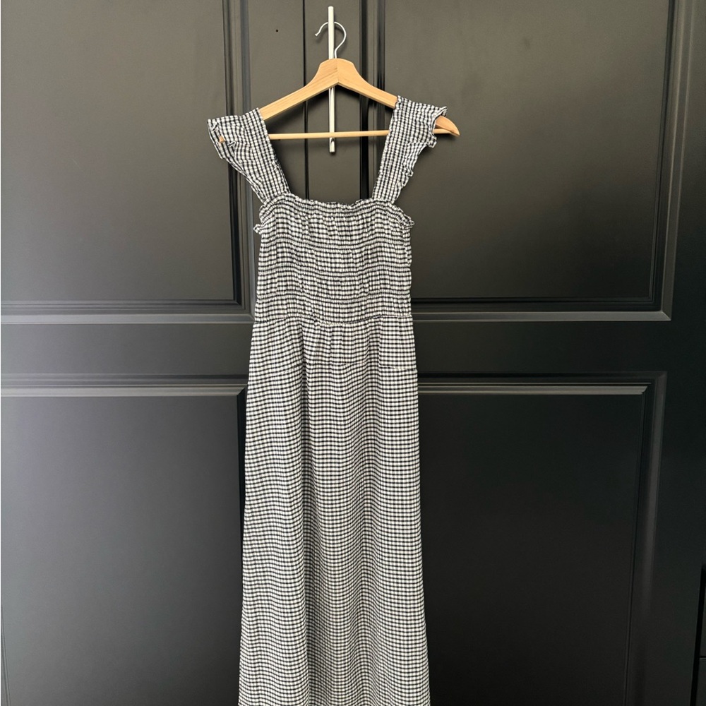 Old Navy black and white gingham dress NWT
